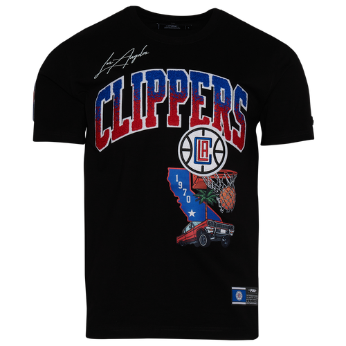 

Pro Standard Mens Pro Standard Clippers Mash Up T-Shirt - Mens Black/Black Size M