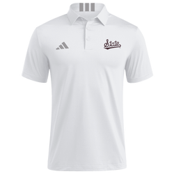 Men's - adidas College Short Sleeve Polo - White