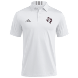 Men's - adidas College Short Sleeve Polo - White