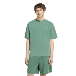 Men's - adidas Originals Trefoil Ess Washed Loose Shoulder Tee - Collegiate Green