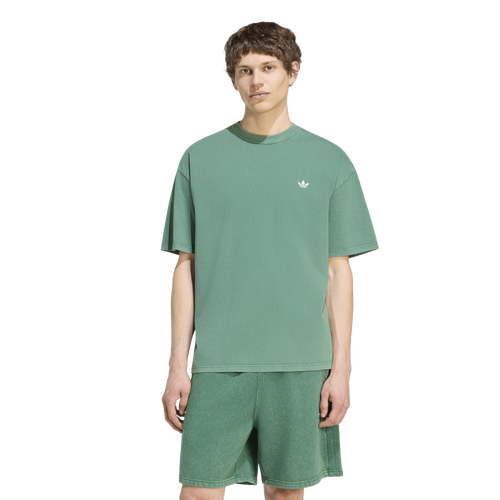  - adidas Originals Trefoil Ess Washed Loose Shoulder Tee - Collegiate Green