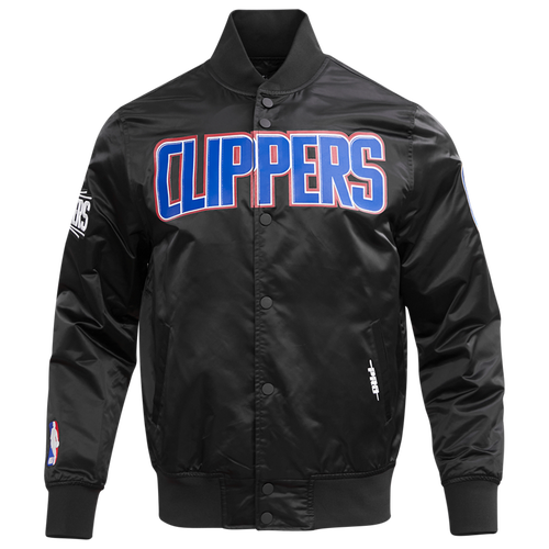 

Pro Standard Mens Pro Standard Clippers Big Logo Satin Jacket - Mens Black Size XXL