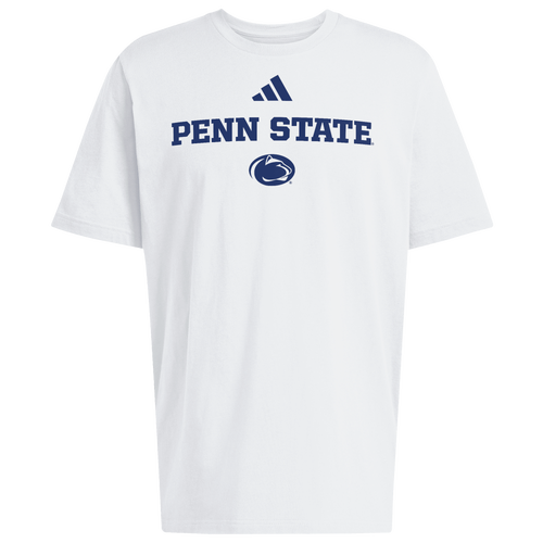 Mens Penn State Nittany Lions adidas NCAA Wordmark Short Sleeve T-shirt - - White
