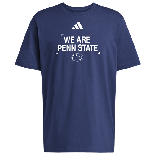 Mens Penn State Nittany Lions adidas NCAA Slogan Short Sleeve T-Shirt - - Blue