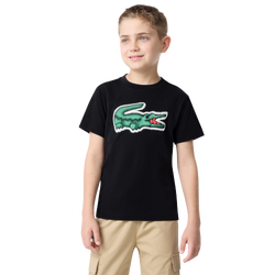 Boys' Grade School - Lacoste Puff T-Shirt  - Green/Black