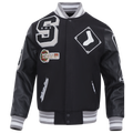 Pro Standard Chicago White Sox Mash Up Wool Varsity Jacket - Pro Standard Black/Gray