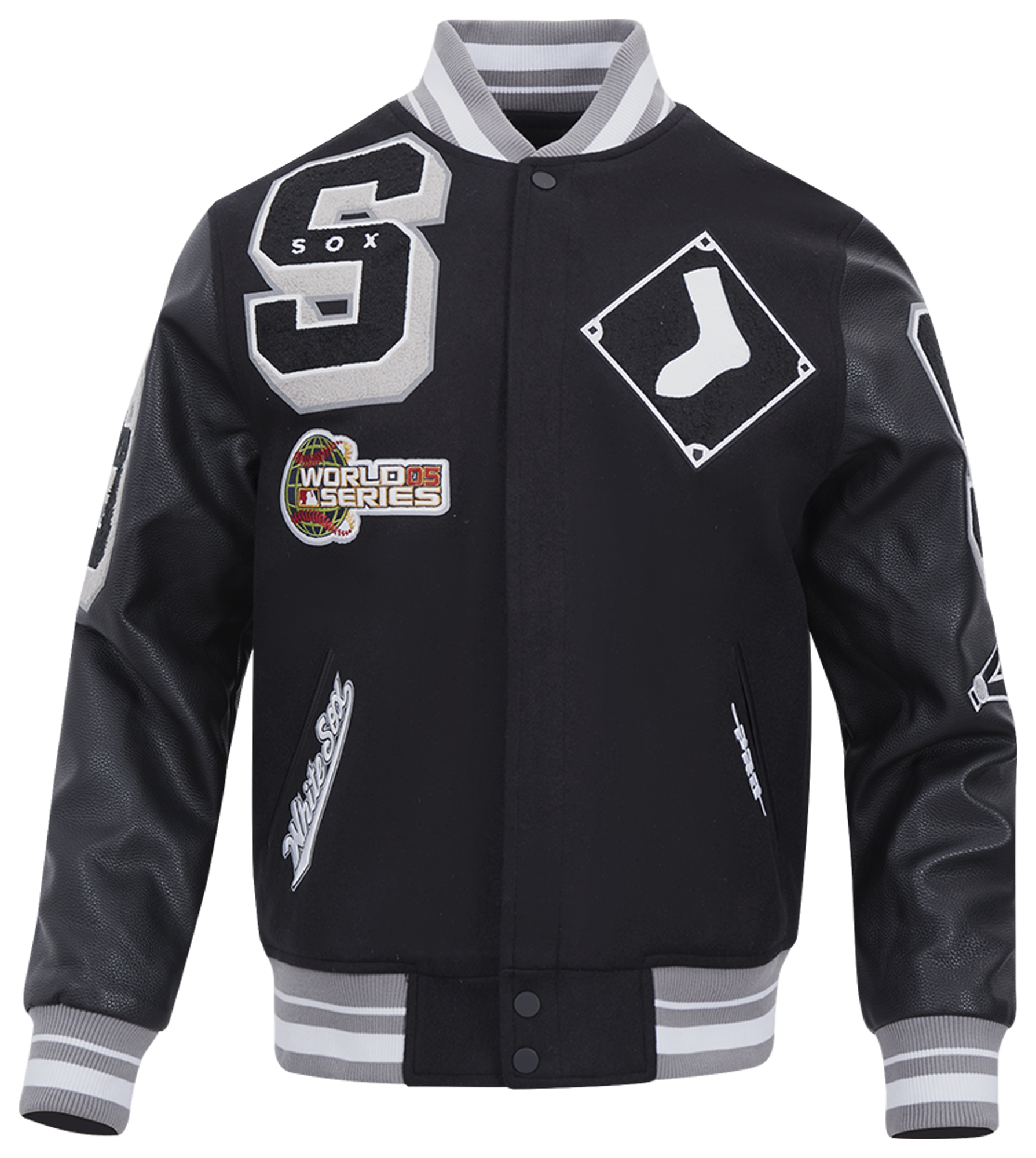 Pro Standard Chicago White Sox Mash Up Wool Varsity Jacket - Men's