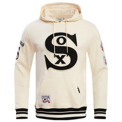 Men's - Pro Standard Chicago White Sox Retro Classic Fleece PO Hoodie - Eggshell/Black