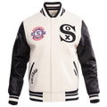 Pro Standard Chicago White Sox Retro Clsc Wool Varsity Jacket - Pro Standard Eggshell/Black