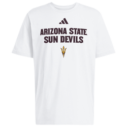 Men's - adidas College Wordmark Short Sleeve T-Shirt - White