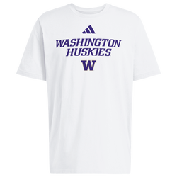 Men's - adidas College Wordmark Short Sleeve T-Shirt - White