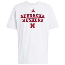 Men's - adidas College Wordmark Short Sleeve T-Shirt - White