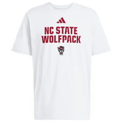 Men's - adidas College Wordmark Short Sleeve T-Shirt - White