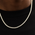 GLD 3MM Diamond Tennis Necklace 22 - Men's Yellow Gold