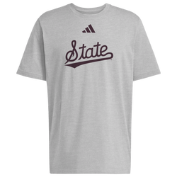 Men's - adidas Mississippi State University Graphic T-Shirt - Gray