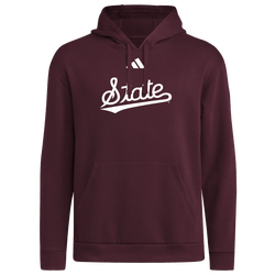 Men's - adidas College Logo Hoodie - Maroon