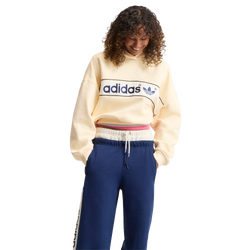 Women's - adidas adiSignature NY Sweat Hoodie - Warm Vanilla/Yellow