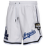 Pro Standard Dodgers MLB Shorts - Men's White/Blue