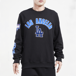 Men's - Pro Standard Guardians Stacked Fleece Crew - Black/Black