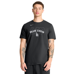 Men's - Nike Dodgers Hot Corner T-Shirt - Black