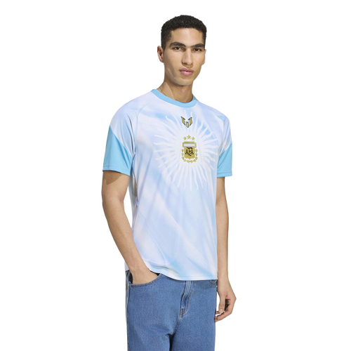 adidas Men's White Argentina National Team Afa x Messi Pre-Match Jersey - White