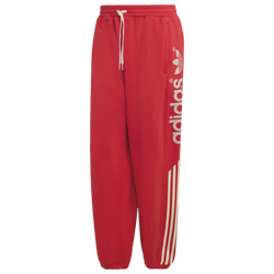 Men's - adidas Blocked Signature Sweatpants - Red