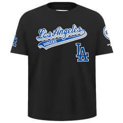 Boys' Grade School - Pro Standard LA Dodgers Script T-Shirt - Black/Blue/White