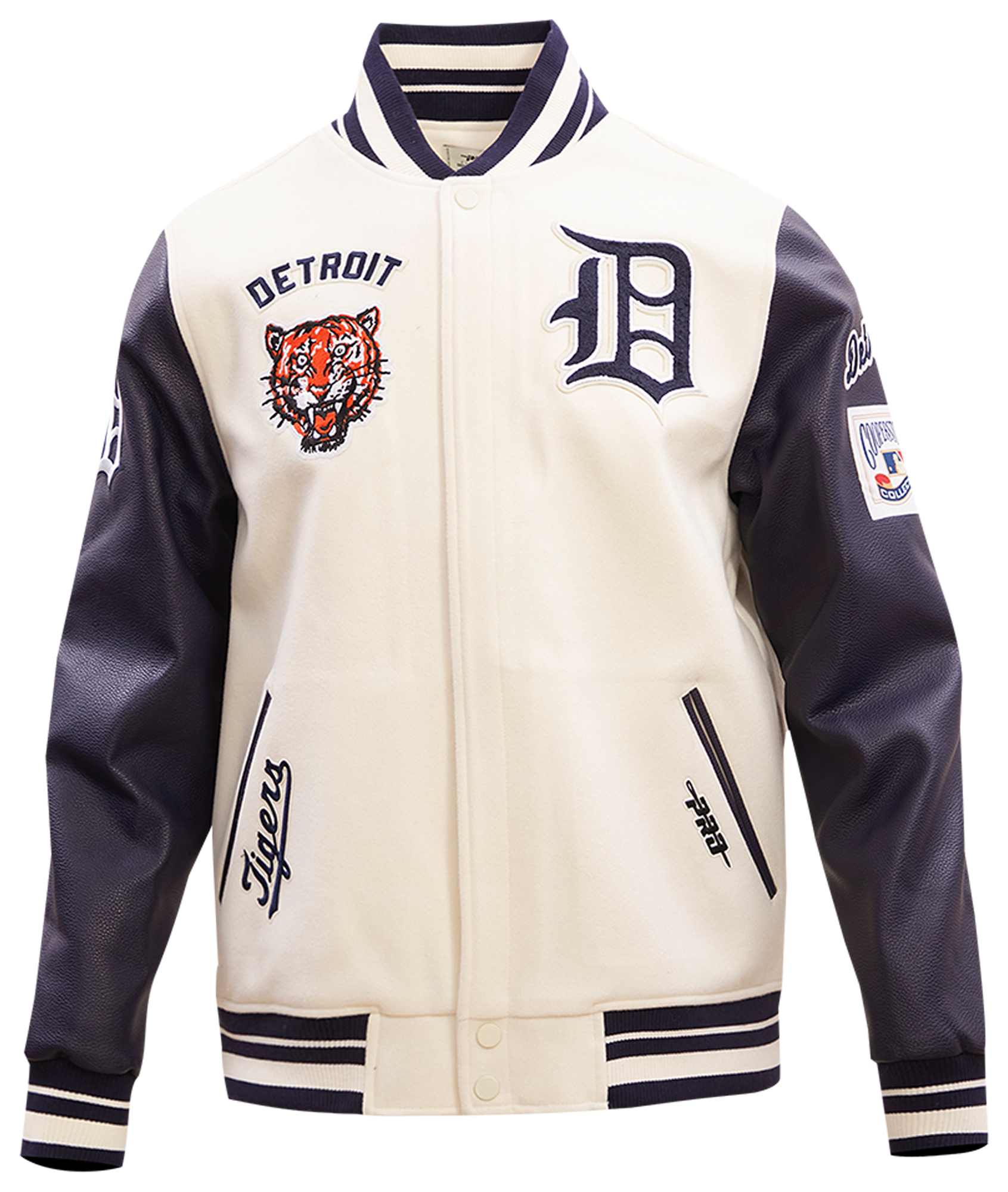 Pro Standard Detroit Tigers Retro Classic Wool Varsity Jacket - Men's