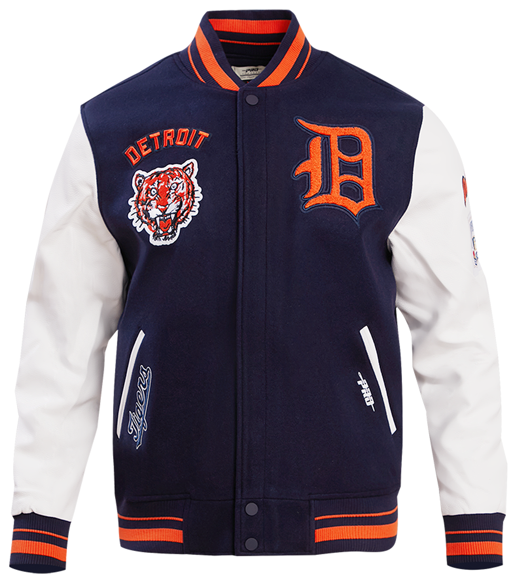 Pro Standard Detroit Tigers Retro Classic Wool Varsity Jacket - Men's