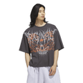 adidas Originals Metal Graphic Boxy T-Shirt - Adidas Utility Black/Solar Orange