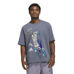 Men's - adidas Anthony Edwards Stand Down T-Shirt - Grey