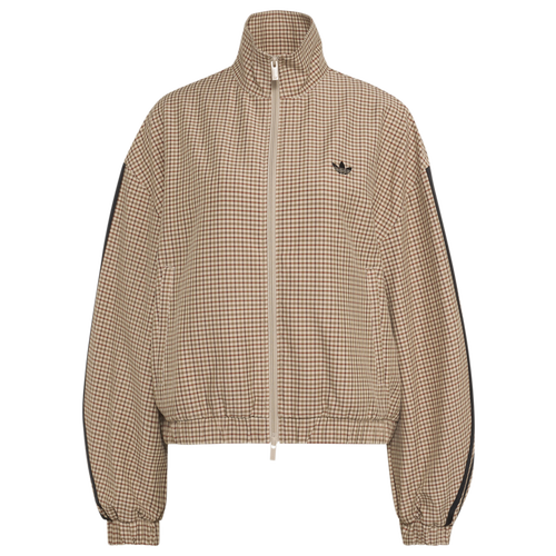 adidas Originals Checks Track Top - Adidas Crystal Linen/Aurora Coffee Orbit Green