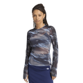 adidas Originals All Over Print Graphic Mesh LS Shirt - Adidas Olive Strata/Aurora Coffee Crystal Sky