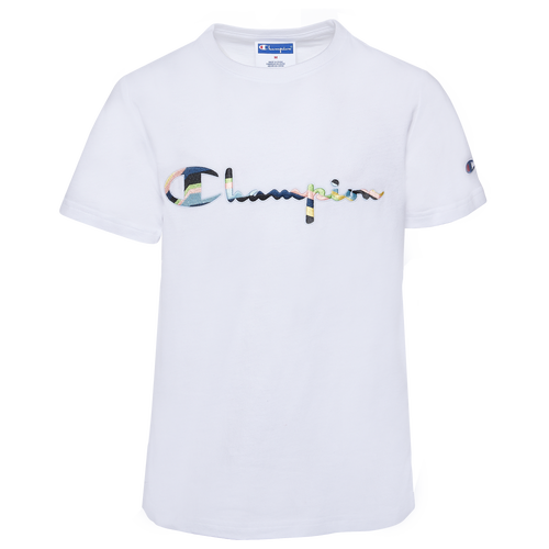 Champion Kids' Boys  Swirl Logo T-shirt In White