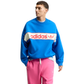 adidas Blocked Signature Crewneck Sweatshirt - Adidas Blue