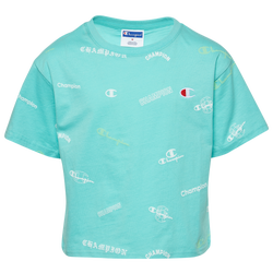 Girls' Grade School - Champion Logo Mix T-Shirt - Teal