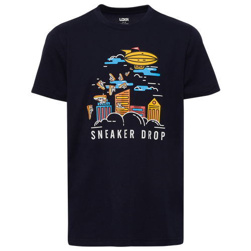 

Boys LCKR LCKR BDTC Graphic T-Shirt - Boys' Grade School Black/Black Size XL
