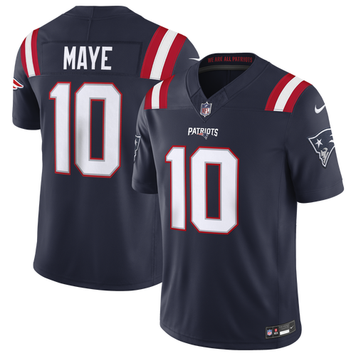 Drake Maye New England Patriots Nike Men's Dri-FIT NFL Stitched Limited Jersey in Blue | 37NMNPLH8KF-V77