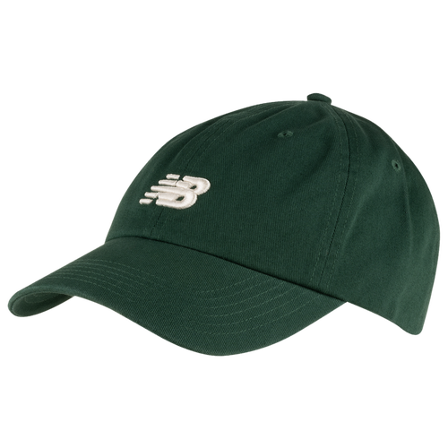 

New Balance Mens New Balance 6-Panel Curved Hat - Mens Green/White Size One Size