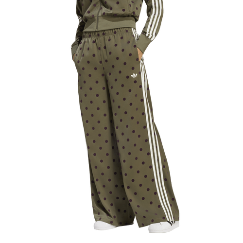 adidas Polka Dots Wide Leg Pant - Adidas Olive Strata