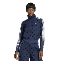 Women's - adidas Satin Polka Dots Track Top - Night Indigo/Night Indigo