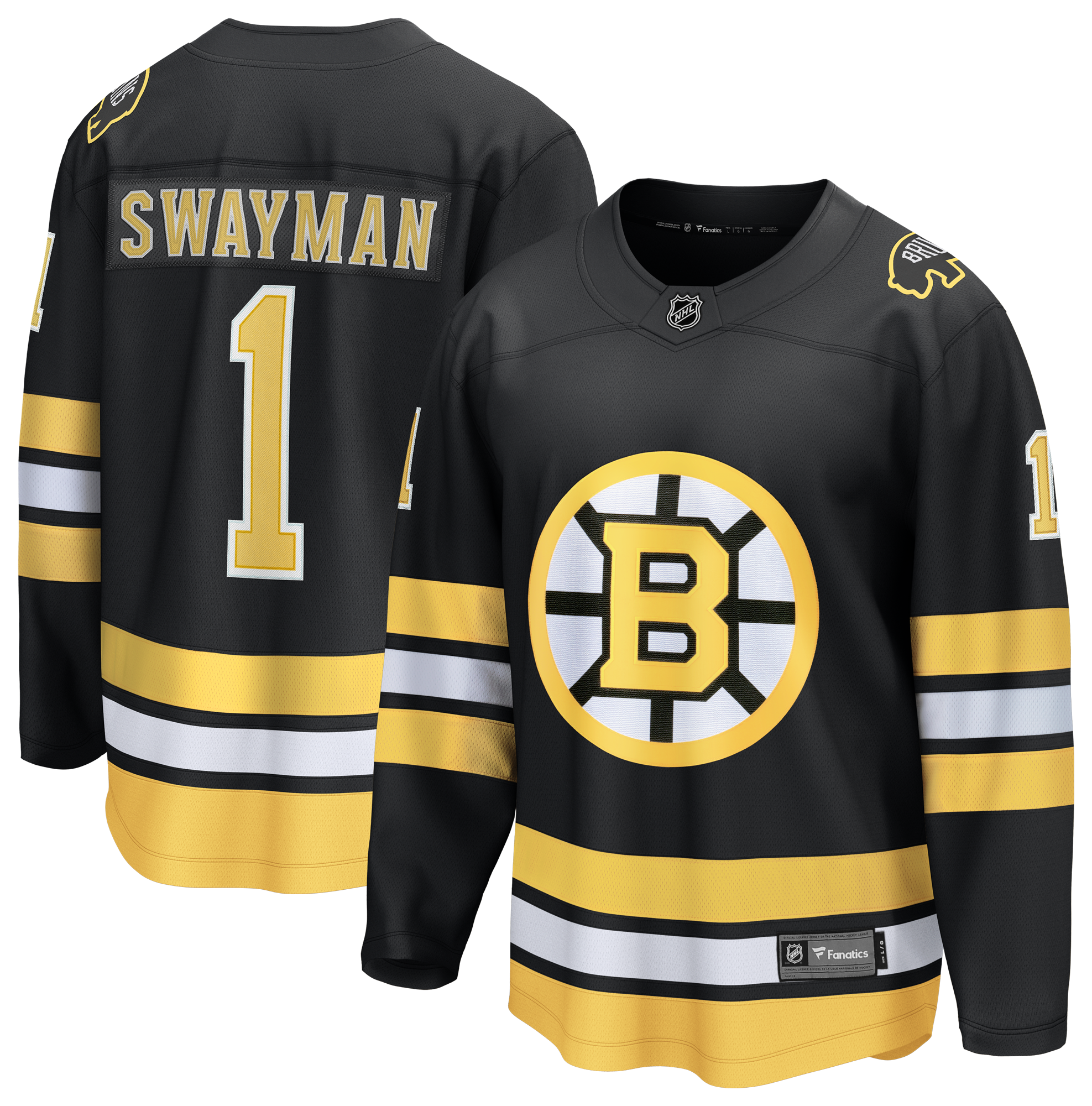 Fanatics NHL Boston Bruins Breakaway Home Jersey - Men's