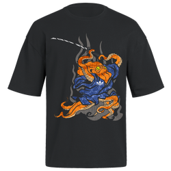 Men's - adidas Japanese Samurai Squid Graphic T-Shirt - Black/Black