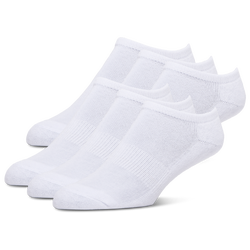 Youth - LCKR 6 Pack Basic No Show Socks W/O tab - White