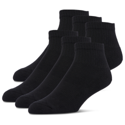 Youth - LCKR 6 Pack Basic Quarter Socks - Black