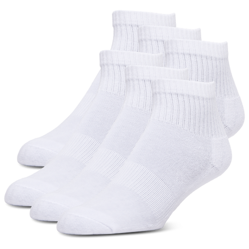 Lckr Youth   6 Pack Basic Quarter Socks In White