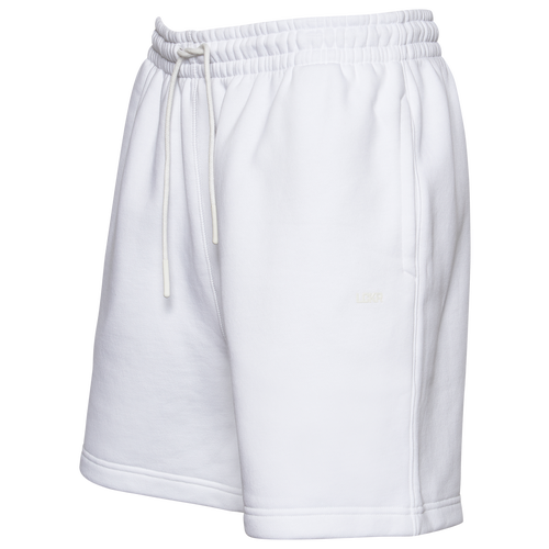 

LCKR Mens LCKR Fleece Shorts - Mens White/White Size 3XL