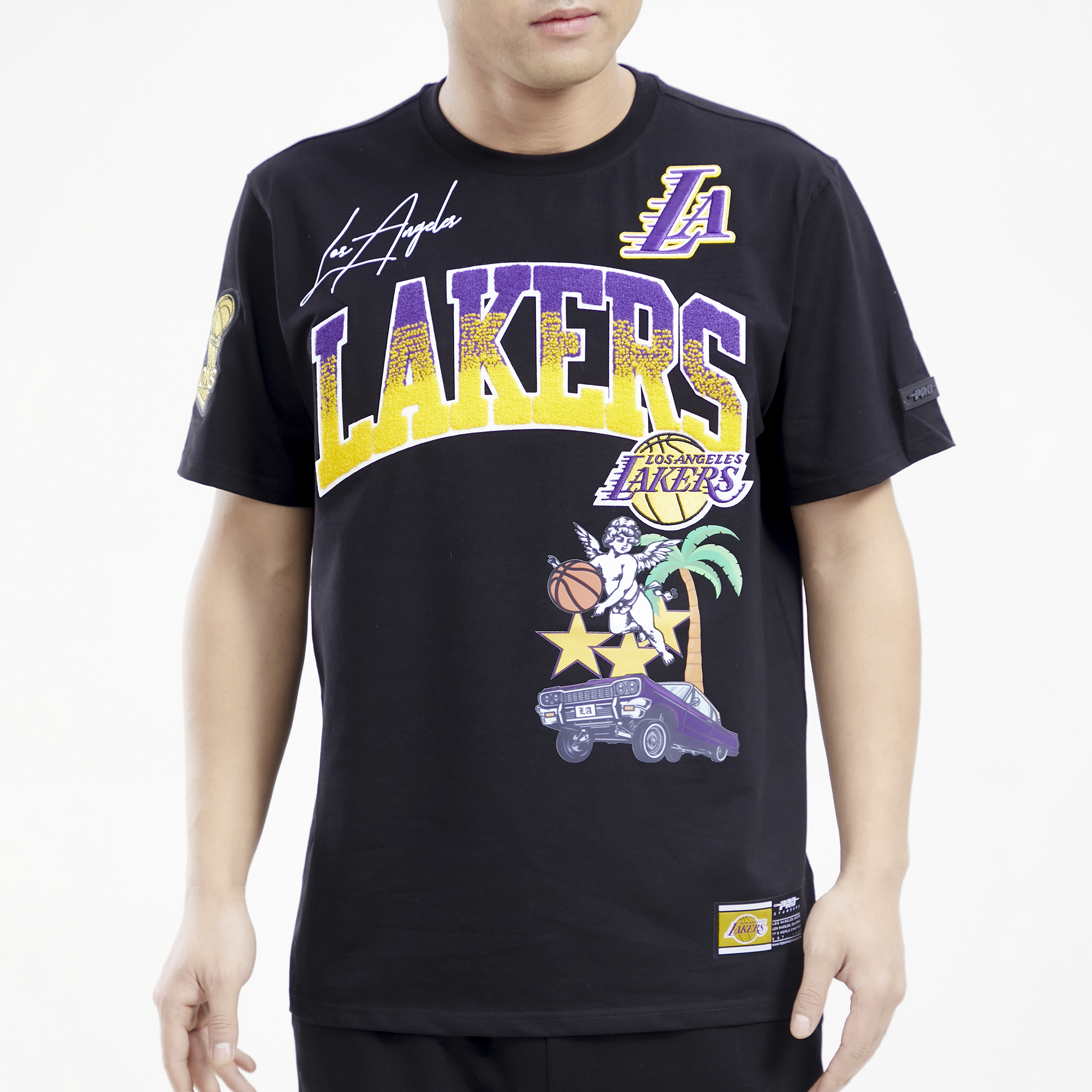 Los Angeles Lakers Pro Standard Hometown Chenille T-Shirt - Black