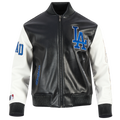Pro Standard Los Angeles Dodgers City Signature Varsity Jckt - Pro Standard Black/White