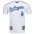 Pro Standard Los Angeles Dodgers Logo Classic Mesh Taping Tee - Pro Standard White